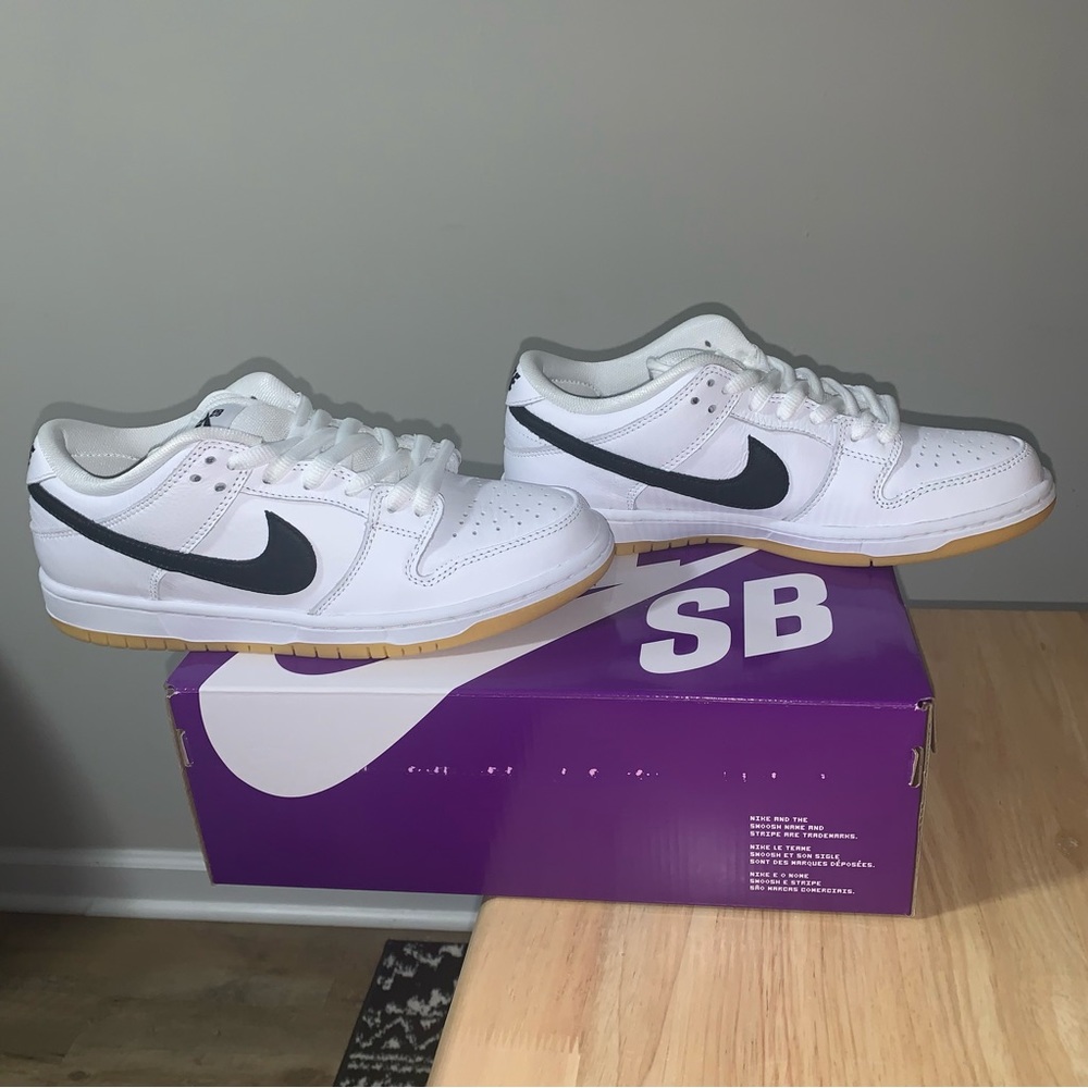 Nike SB Dunk Low White Gum Shoes